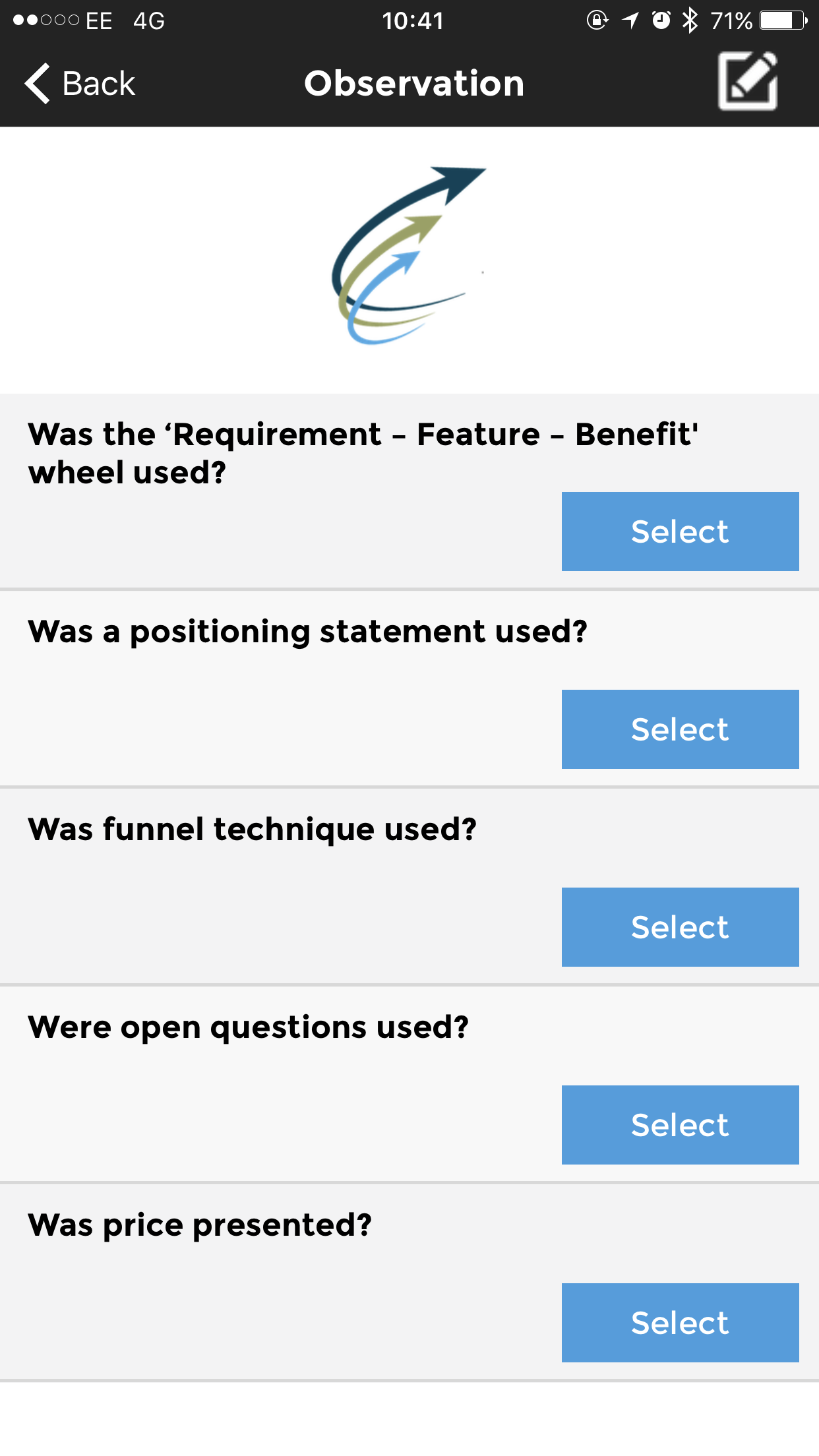 Sales Evaluator Coaching tool